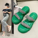 サンダル キラキラ 疲れにくい 厚底 リゾートサンダル ゴージャス レディース 履きやすい 夏 小さいサイズ 大きいサイズ ストラップサンダル 厚底靴 美脚 お...