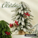 クリスマスツリー 卓上 ミニツリー 40cm LEDライト クリスマスツリー 送料無料 北欧風 オーナメント クリスマス飾り トナカイ 星飾り テーブル クリス...