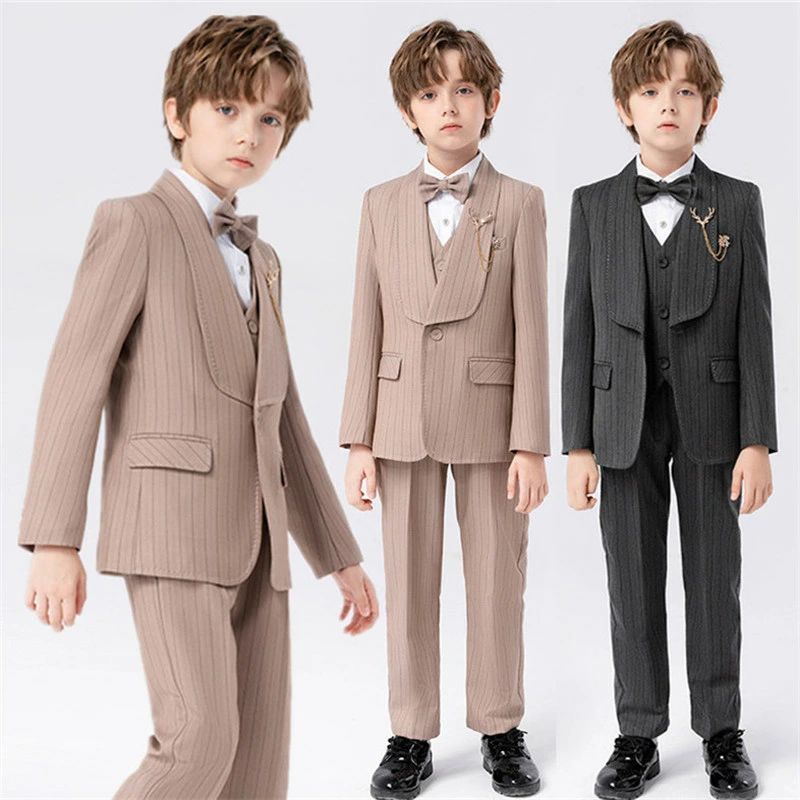 【楽天スーパーSALE半額OFF】子供スーツ 6点セット 入学式 卒業式 男の子 フォーマル スーツ 子供服 コート 七五三 保育園 発表会 結婚式 ジャケット...