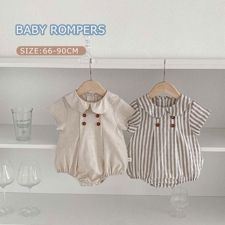 ロンパース 女の子 ベビー服 ボディスーツ シャツ 襟付き 半袖 赤ちゃん服 新生児服 子供服 カバーオール お宮参り 七五三 バースデー 出産準備 贈り物 春...