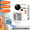 50個【指定名義で領収書発行可能】最低 2980 円 / 個!熱中症指数計 黒球式熱中症指数計 熱中症対策 工事現場 球式 黒球 WBGT 測定器 ラブリス 小林薬品 熱中症計 温湿度計 時計表示付き アラーム機能 カラビナ付 暑さ指数計 温度計 屋内 屋外 学校 団体用 予防用具 指数計