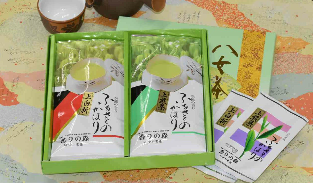 八女茶ギフト(上煎茶・上白折)【送