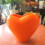 クレイ HEARTS 344-603 Clay 花器 フラワーベース【薫る花】【花/陶器/ストーンウェア/オレンジ/花瓶/一輪差し/一輪挿し/フラワーアレンジメント/プリザーブドフラワー/資材/横長/ハート/可愛い/キュート】【02P03Dec16】