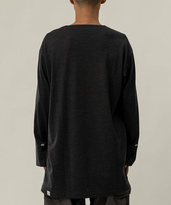 alk phenix アルクフェニックス Wool Blend Nomadic Shirts WOL ウールジャージー素材 断熱 防臭 ドライ ロングスリーブシャツ ウールブレンド ロンT 【MEN】