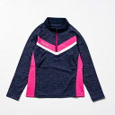 Phenix フェニックス Stretch Fleece Girl's 1/2 Zip Tee ストレッチ フリース ガールズ ハーフジップティー 長袖 Tシャツ カットソー 保温 女の子 子供服 こども服 キッズ おしゃれ かっこいい ブランド アウトドア レジャー スポーツウェア スキーウェア スノボウェア