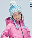 Phenix フェニックス Mix Border Junior Earflap Beanie ミックス ボーダーイヤーフラップ ビーニー ニット帽 帽子 女の子 キッズ スキー スノボ【JUNIOR】