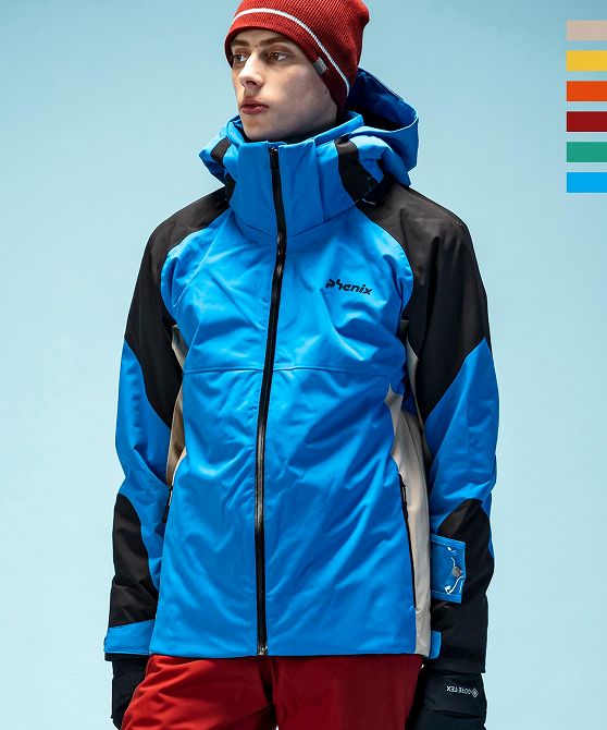 phenixski 2023 Autumn/Winter Collection レトロスポーティーな配色が特徴的なジャケット。マルチカラーを使用している為様々なカラーのパンツにも合わせられます。 Phenix フェニックス 1952年に日本で誕生した生粋のジャパンブランドです。 1955年、当時の最新素材・ナイロンをいち早くスキーウェアに導入し、 スキーウェアブランドとして礎を築いたphenix。 世界屈指のアスリートたちの思いを満たす「マテリアル」、「テクノロジー」、機能がもたらす洗練された 「デザイン性」、phenixのアイテムはこの3つの要素が高次元で融合しています。 phenixは、世界に誇る高度な縫製技術、止むことのない機能開発への挑戦、 妥協を許さない製品実験など、ジャパンブランドとしてのこだわりを追求し、 さまざまなフィールドで快適に、安心して楽しめる確かな商品開発に取り組み続けます。 SIZE / 胸囲 / 前丈 / 後丈 / ゆき丈 JP-S EU-XS/46　/ 110.0 / 56.7 / 70.7 / 86.9 JP-M EU-S/48　/ 114.0 / 58.7 / 72.8 / 89.6 JP-L EU-M/50　/ 118.0 / 60.7 / 74.9 / 92.3 JP-XL EU-L/52　/ 122.0 / 62.7 / 77.0 / 95.0 JP-XXL EU-XL/54　/ 128.0 / 64.7 / 79.1 / 98.0 JP-3XL　EU-XXL/56　/ 134.0 / 66.7 / 81.2 / 101.0 MODEL H186 C87 W72 H91 着用サイズ： ブルー/グリーン　JP-L EU-M/JP ディープレッド　JP-XL EU-L/52 COMP ポリエステル100% ATTENTION ※実測値のため、多少の誤差はご容赦ください。 ※商品写真はできる限り現品を再現するように心がけていますが、ご利用のモニターにより差異が生じます。 あらかじめご了承くださいませ。 メーカー希望小売価格はメーカーサイトに基づいて掲載しています
