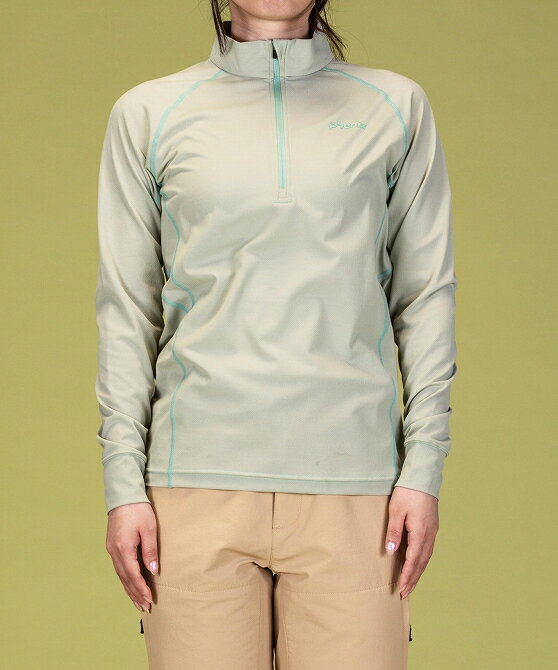 phenix outdoor フェニックスアウトドア ハーフジップ長袖Tシャツ レディースTシャ...