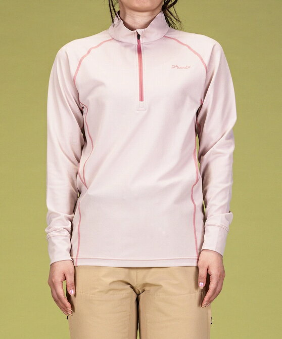 phenix outdoor フェニックスアウトドア ハーフジップ長袖Tシャツ レディースTシャ...