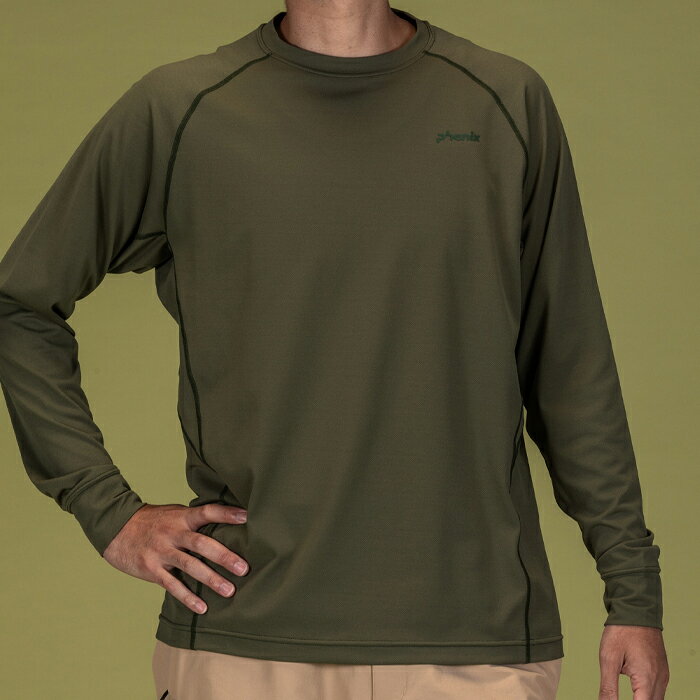 phenix outdoor フェニックスアウトドア クルーネック長袖Tシャツ メンズTシャツ ...