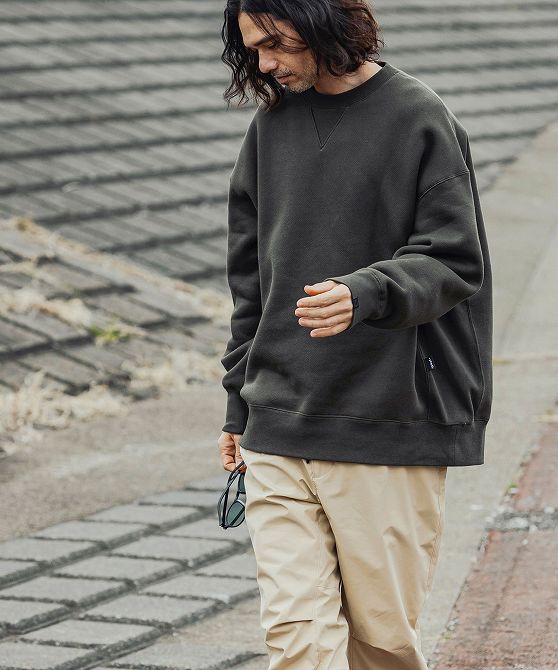 +phenix プラスフェニックス FUNCTIONAL HEAVY WEIGHT CREW NECK SWEAT ヘビーウェイト クルーネック スウェット【MEN】
