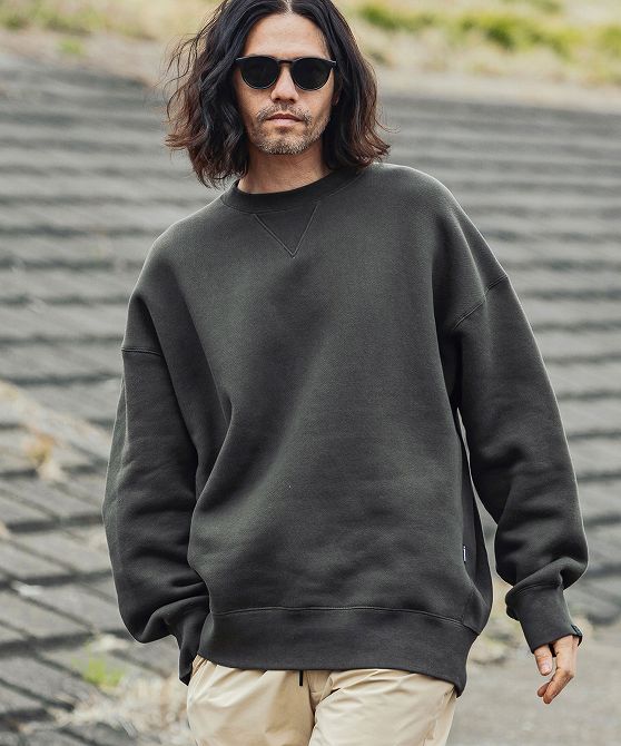 +phenix プラスフェニックス FUNCTIONAL HEAVY WEIGHT CREW NECK SWEAT ヘビーウェイト クルーネック スウェット【MEN】