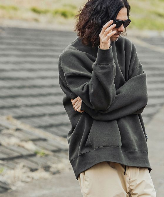 +phenix プラスフェニックス FUNCTIONAL HEAVY WEIGHT CREW NECK SWEAT ヘビーウェイト クルーネック スウェット【MEN】