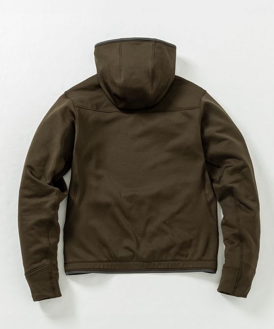 +phenix プラスフェニックス POWER STRETCH PULL OVER HOODY パワーストレッチ プルオーバー フーディー POLARTEC ポーラテック【MEN】