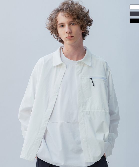 Rakuten - +phenix プラスフェニックス AIRFLOW LONG SLEEVE SHIRT エアフロー ロングスリーブシャツ【MEN】