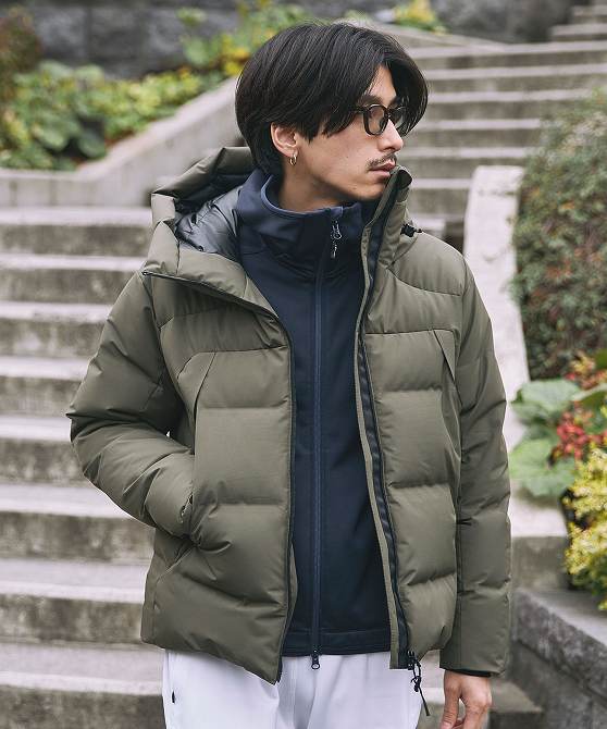 楽天市場】+phenix プラスフェニックス FUSED QUILTING DOWN JACKET
