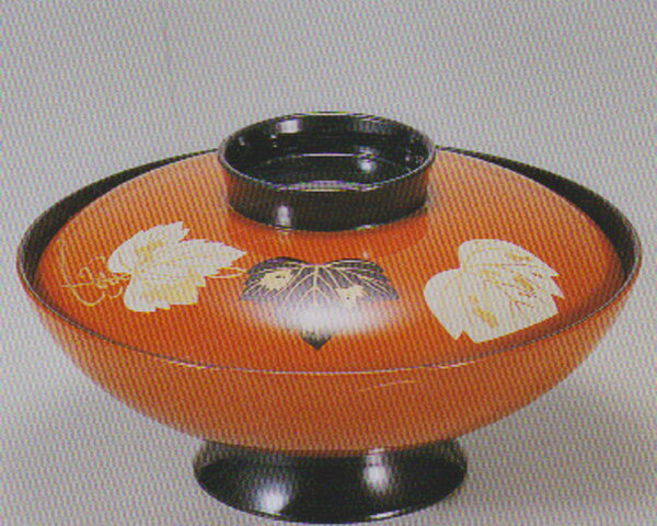 お椀 　煮物椀　 6寸　小槌　煮物椀　朱つた　煮物　海鮮椀　鮮魚　居酒屋　刺身