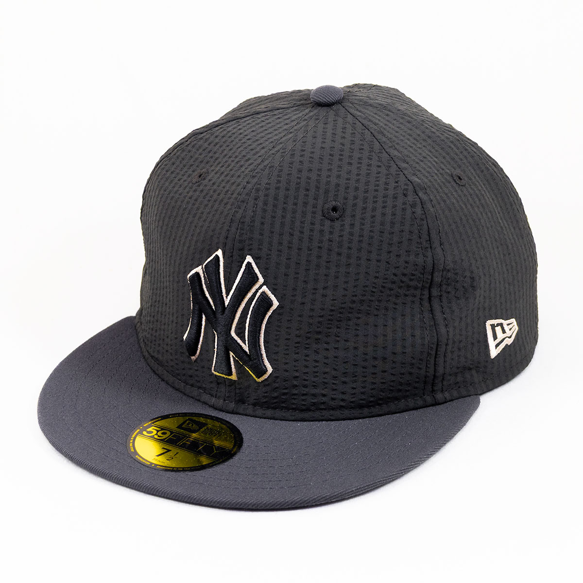 ニューエラ New Era® NEW ERA® 帽子 キャップ 59FIFTY ソフトバックラム Soft Buckram MLB シアサッカー Seersucker ニューヨーク・ヤンキース グラファイト 14745144