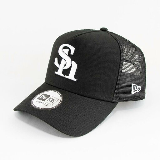 ニューエラ NEWERA 帽子 9FORTY A-Frame トラッカー ソフトバンクホークス ブラック ホワイト ニューエラ NEWERA 帽子 9FORTY A-Frame トラッカー ソフトバンクホークス ブラック ホワイト