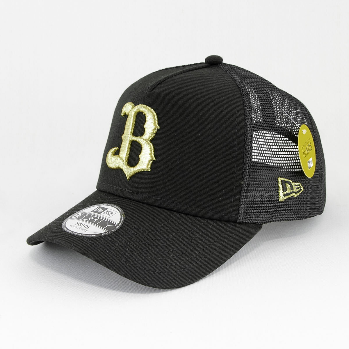 KIDS 子供用 ニューエラ New Era® NEW ERA® 帽子 キャップ Youth 9FORTY A-Frame トラッカー オリックスバッファローズ ブラック / ゴールドのサムネイル