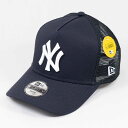 KIDS 子供用 ニューエラ New Era® NEW ERA® 帽子 キッズ Youth 9FORTY A-Frame トラッカー MLB Trucker Cap ニューヨーク・ヤンキース ネイビー