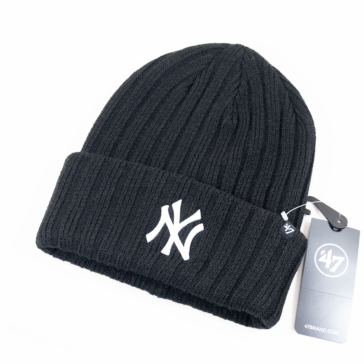 ニット帽 帽子 47 フォーティーセブン '47 RIBBED HAYMARKER CUFF KNIT カフニット ニューヨーク・ヤンキース ブラック