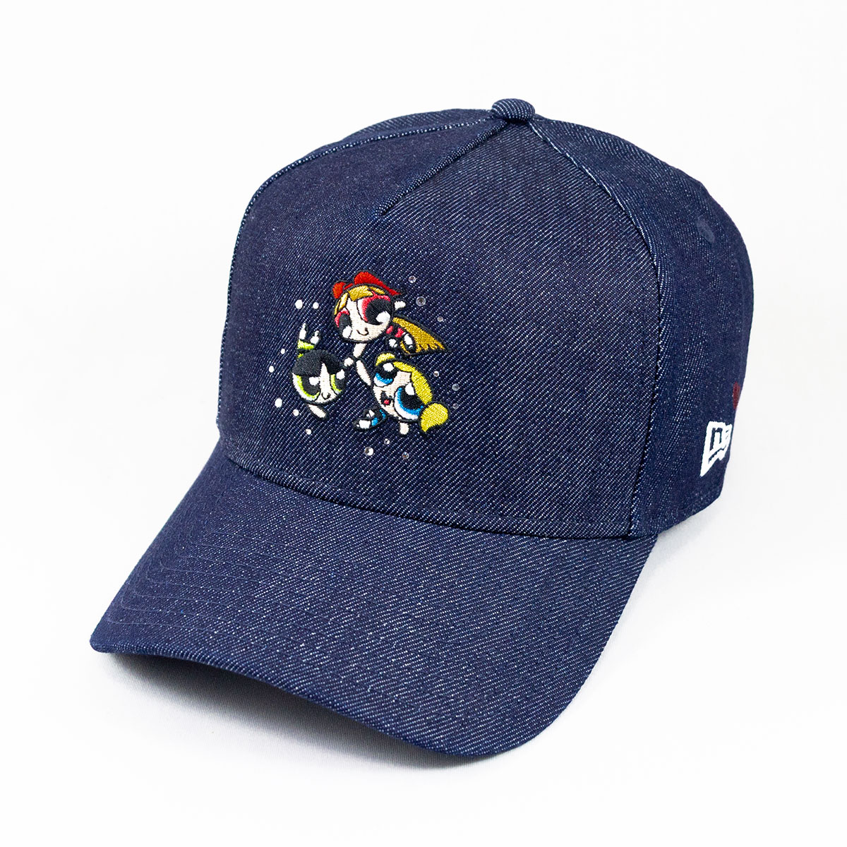 뉴에라 New Era NEW ERA 모자 캡 940 9FORTY A-Frame The Powerpuff Girls 파워 퍼프 걸스 Rhinestone 라인 스톤 데님