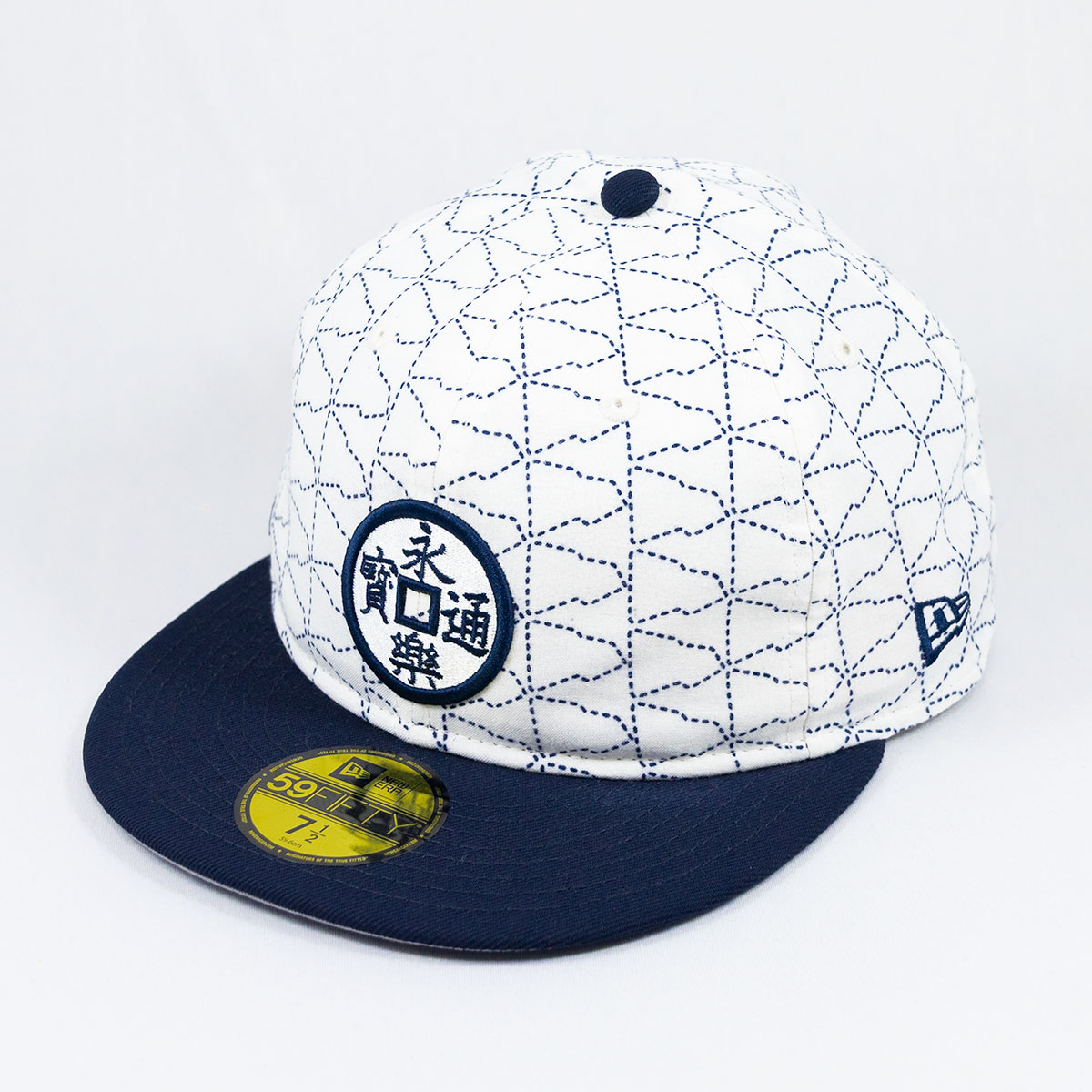 ニューエラ New Era® NEW ERA® 帽子 キャップ 59FIFTY ソフトバックラム Soft Buckram Eirakuya 永楽屋 クロームホワイト/ネイビー 14745134
