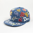 ニューエラ 帽子 キャップ 9FIFTY Team Logo Allover MLB クーパーズタウン ウォッシュドデニム