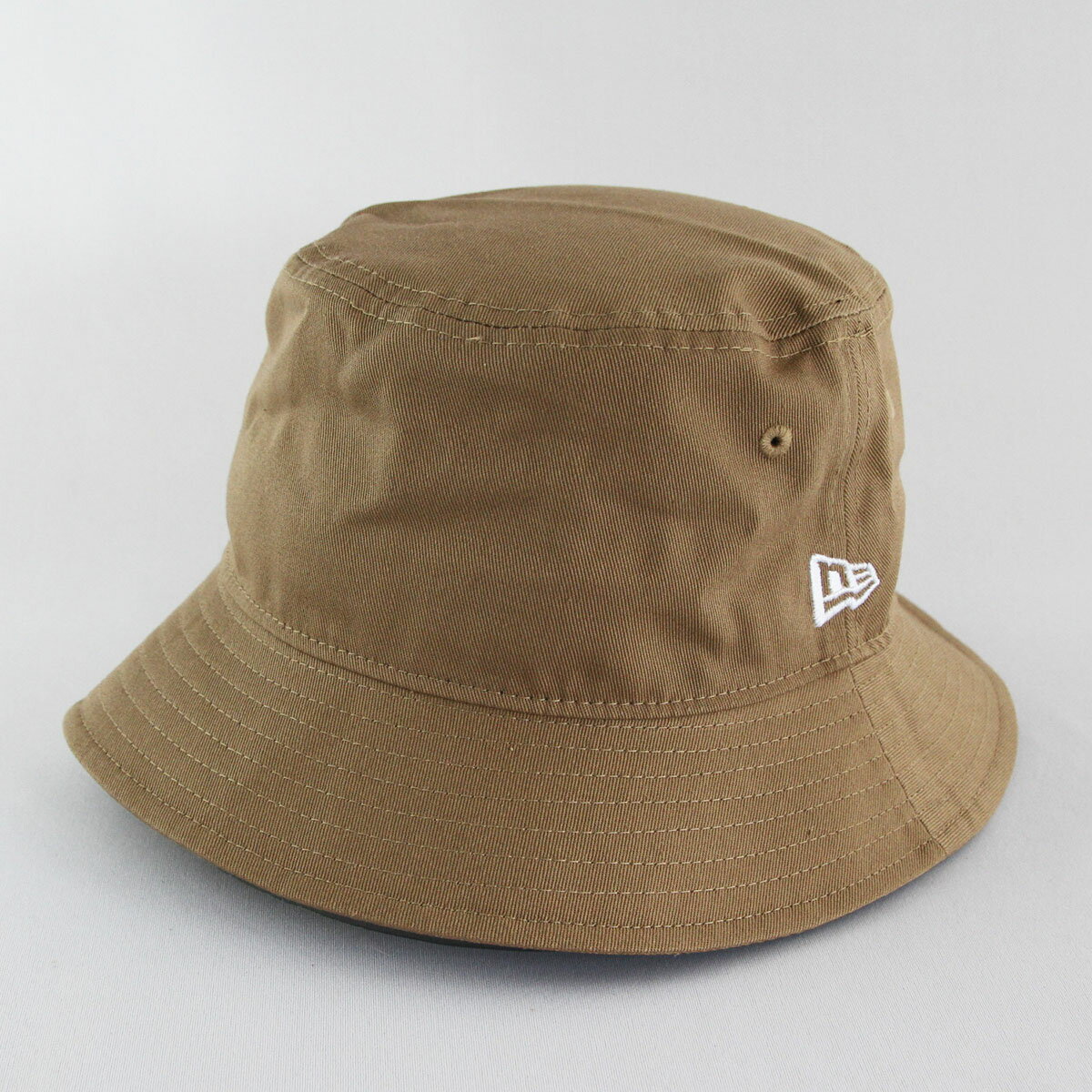 ニューエラ NEW ERA® 帽子 バケット01 コットン カーキ x ホワイト