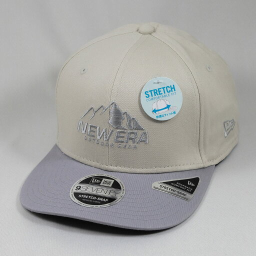 ニューエラ 帽子 キャップ 9SEVENTY ストレッチスナップ Mountain LogoStretch Cotton ストーン グレーバイザー | アウトドア ニューエラ 帽子 キャップ 9SEVENTY ストレッチスナップ Mountain LogoStretch Cotton ストーン グレーバイザー | アウトドア