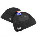 ニューエラ NEW ERA® New Era® アウトドア 帽子 カフニット Zip Pocket Cuff Knit ブラック(4)