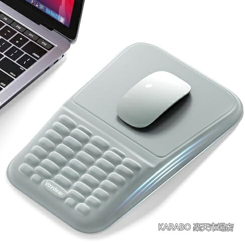 【送料無料】人間工学 マウスパッド キーボードリストレスト セット メモリーフォーム 手首クッション 滑り止め PUベース 8度傾斜 マッサージ デスク オフィス 家庭 パソコン ノートパソコン 長時間作業 疲れ軽減 快適 安定 大判