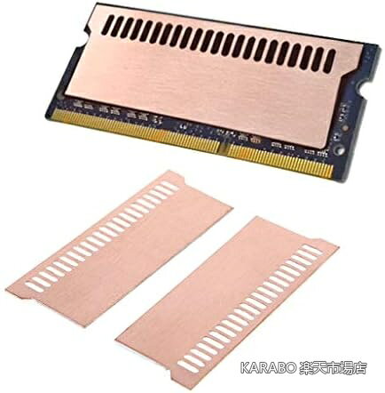 【送料無料】ノートPCメモリ 冷却 ヒートシンク 銅製 放熱シート付き 薄型 ノートパソコン RAM冷却 自作PC パーツ DDR5 DDR4 DDR3 SODIMM対応 熱対策 静音 メモリーヒートシンク 2枚組