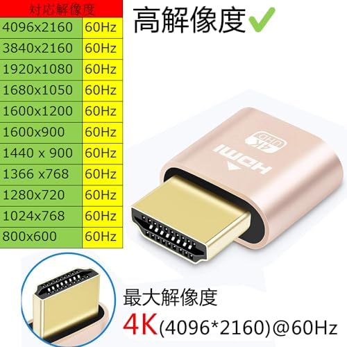 【送料無料】HDMI ダミープラグ 2個セット 4K 60Hz 仮想ディスプレイ ヘッドレスPC リモートワーク ゲーム 便利 karabo-10024936 KARABO 楽天市場店 サンプル画像3