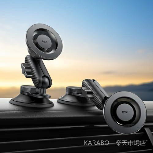 【送料無料】超強力マグネット 車載ホルダー スマホスタンド N52磁石 1800g保持 360度回転 アルミ合金 揺れ防止 1秒着脱 ハンズフリー カーナビ対応 iPhone 16 15 14 Android 磁気リング付き 高級感 ギフト