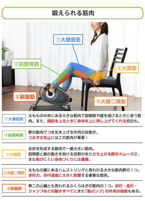 【エアロライフ公式】 フィットネスバイク ミニ 静音 足元 小型 エアロ バイク スマートバイク 家庭用 高齢者 ミニバイク 負荷 3段階高さ調節 スピンバイク トレーニングバイク ルームバイク マシン 自転車こぎ ダイエット 有酸素運動 ながら運動 ステッパー dr-3910 - Image 3