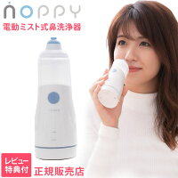 鼻洗浄器 ノッピー NOPPY nop-001 電動ミスト式 鼻うがい 鼻洗浄 器具 子供使用可能 花粉対策 一般医療機器 細菌 ウイルス 除去 加湿 簡単 痛くない 軽量 コンパクト