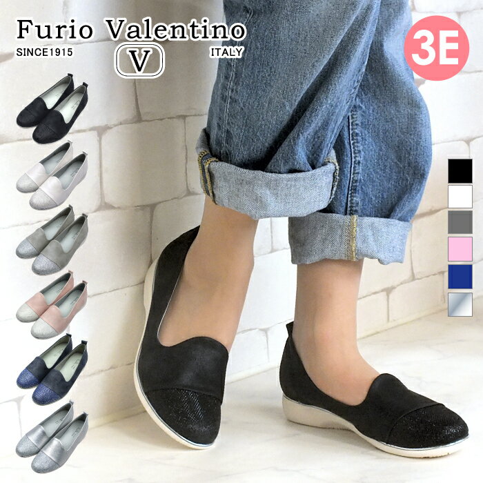 【楽天スーパーSALE】Furio Valentino-フリオヴァレンチノ- スリッポン ローカット カジュアルシューズ レディース スニーカー 3E 幅広設計 靴 痛くない 屈曲 プレゼント ギフト