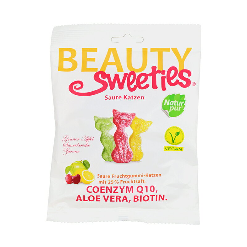 スタッフおすすめ BeautySweeties ビューティースウィーティーズ ヴィーガン・サワーキャッツ 4260278363108 美容グミ 栄養機能食品 リブインコンフォート ポスト投函