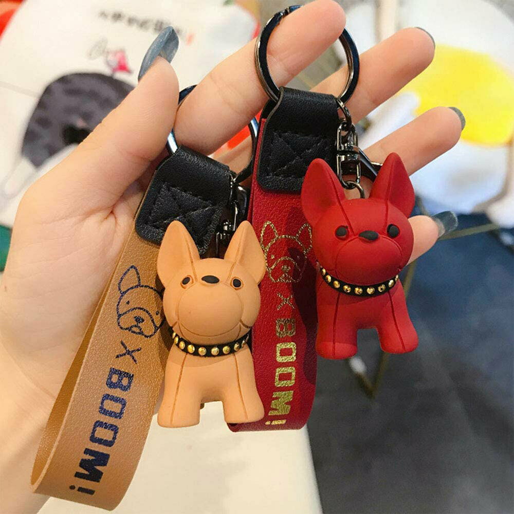 かわいいキーホルダー（1000円程度） 【ポイントUP+クーポンあり】キーホルダー キーリング 犬 可愛いキーホルダー 犬雑貨 かわいい バックチャーム 可愛い おしゃれ ストラップキーホルダー ブルドッググッズ フレンチ ブルドッグ いぬ ワンちゃん バッグチャーム かわいい 動物 ギフト プレゼント