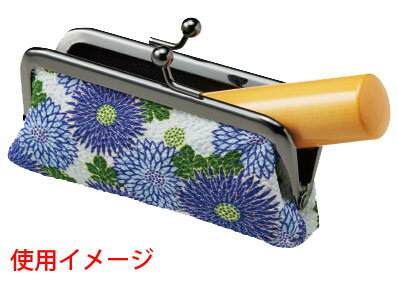 【ポイント10倍】シヤチハタ印鑑ケースお財布タイプ横入れ用餅花柄