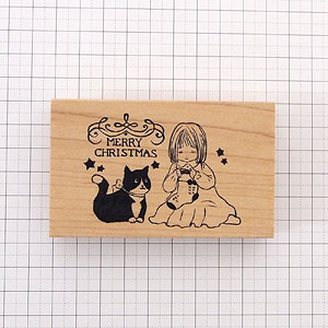 和田真由子 ラバースタンプ クリスマス 縦46mm×横64mm (0043G-5590)