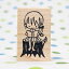 tugumi ラバースタンプ 本読み女の子 縦42mm×横24mm (0014D-4830)