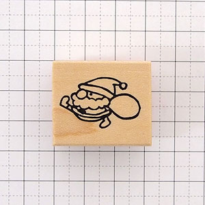 tugumi ラバースタンプ クリスマス サンタクロース 縦16mm×横24.5mm (0057A-2630)