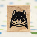 【楽天 スーパーセール】 うめちゅ ラバ―スタンプ 黒柴犬 縦21mm×横20mm (umcy0018A-030026)