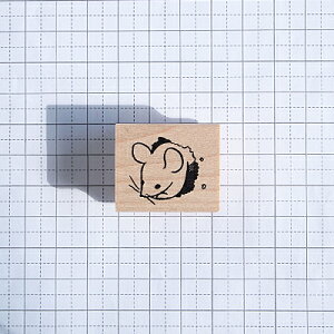 和田真由子 ラバースタンプ ねずみ 縦20mm×横22.5mm (0137A-2630)バーゲン 年賀状印刷 年賀状作成ソフト セール