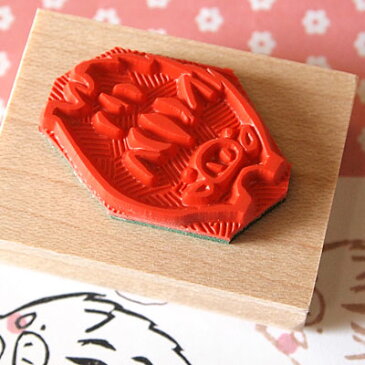 tugumi ラバースタンプ うり坊 縦20mm×横29mm