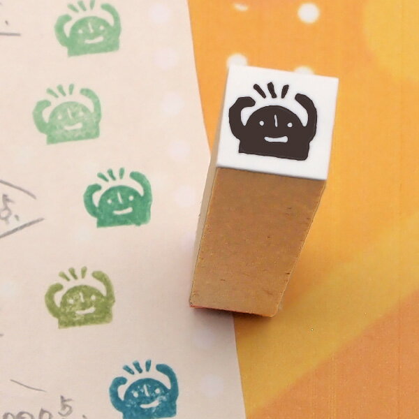 tugumi ラバースタンプ ハニワのびっくり 縦7.2mm×横8mm