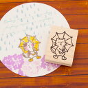 tugumi ラバースタンプ カサをさしたネコ 縦32.3mm×横26mm